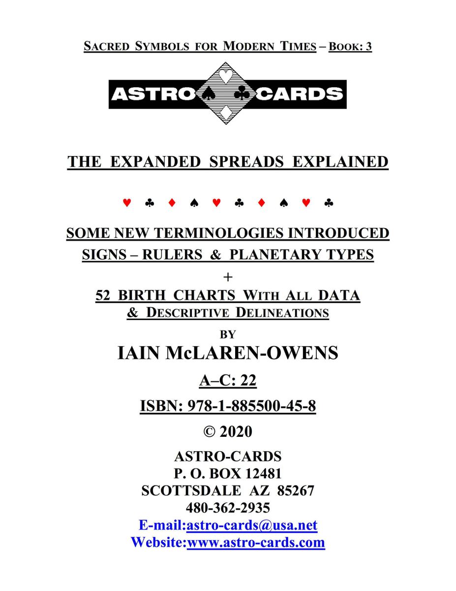 THE EXPANDED SPREADS EXPLAINED (PDF) by Iain McLarenOwens